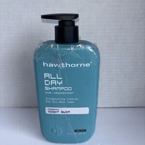 Hawthorne All Day Shampoo Night Swim Aloe Argan Extract 16oz